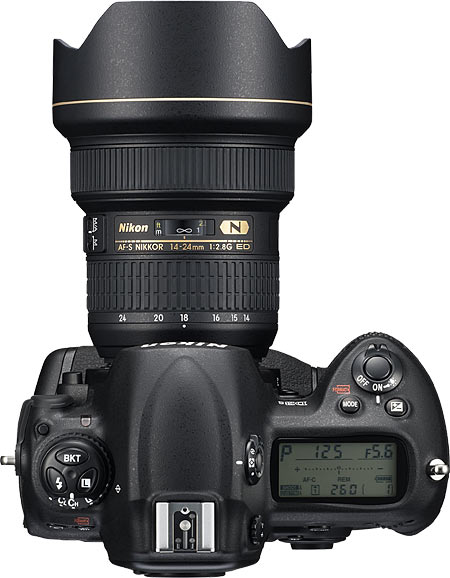 Nikon D3s Top View