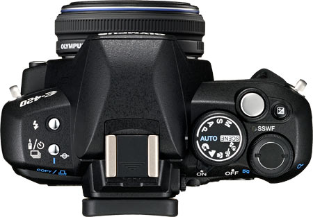 Olympus E-420 Top View