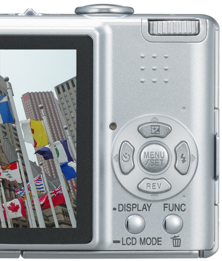 Panasonic FX30 back controls